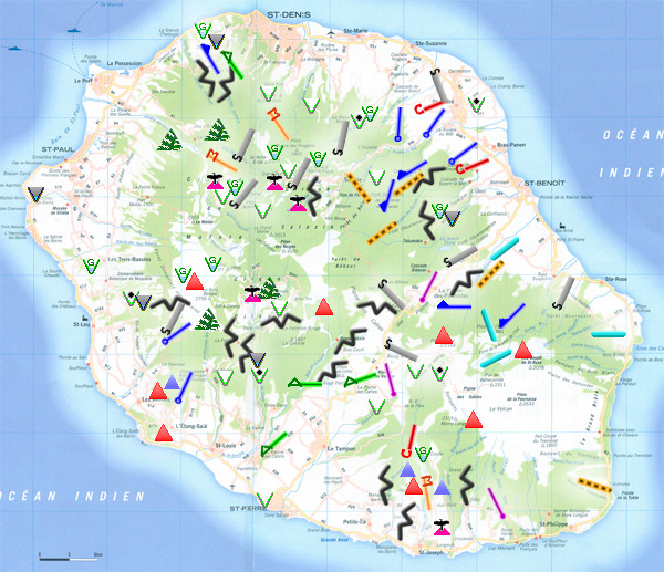 Carte de la Réunion