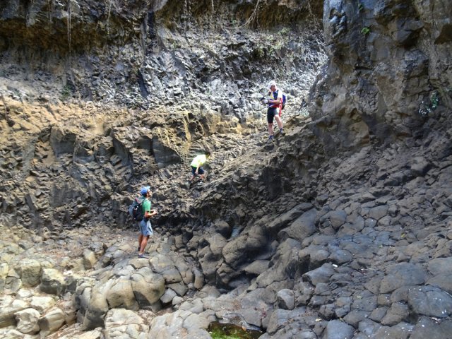 Sortie du bassin en direction du toboggan