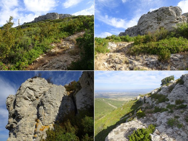 Une fois en haut du plateau, on peut explorer les falaises avant de poursuivre