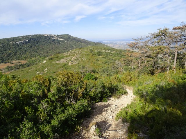 La pente est également forte pour atteindre le sommet