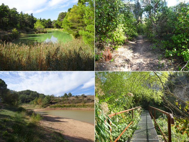 Les deux lacs et le sentier qui les relie
