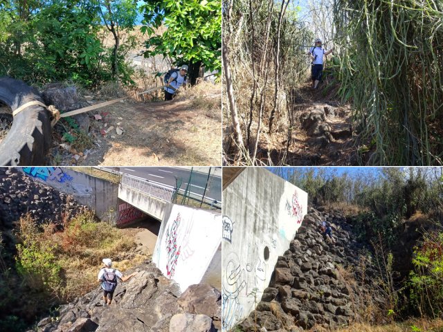 100 m d'aventure sans danger pour passer de l'autre côté de la RN1