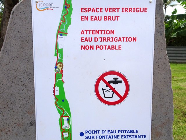 Le plan des lieux avec emplacements des points d'eau