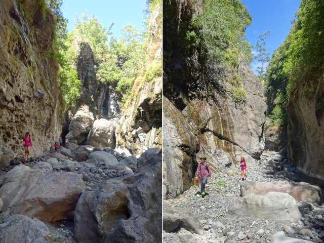 Une petite idée des canyons aux parois verticales