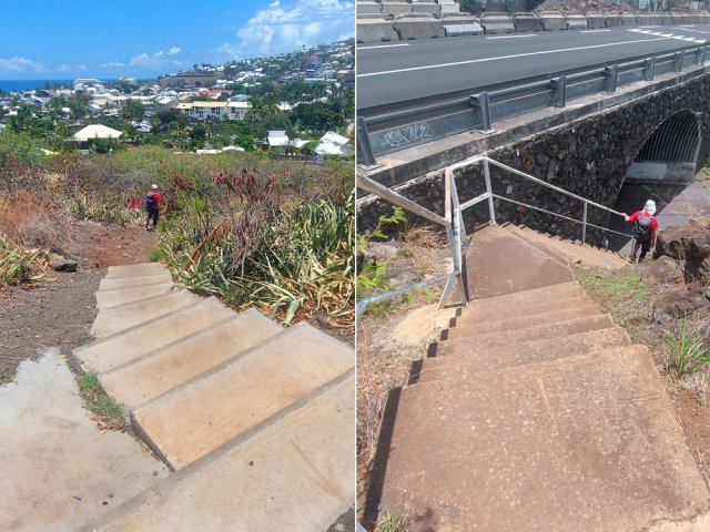 Le dernier escalier finit au tunnel traversé en début de boucle
