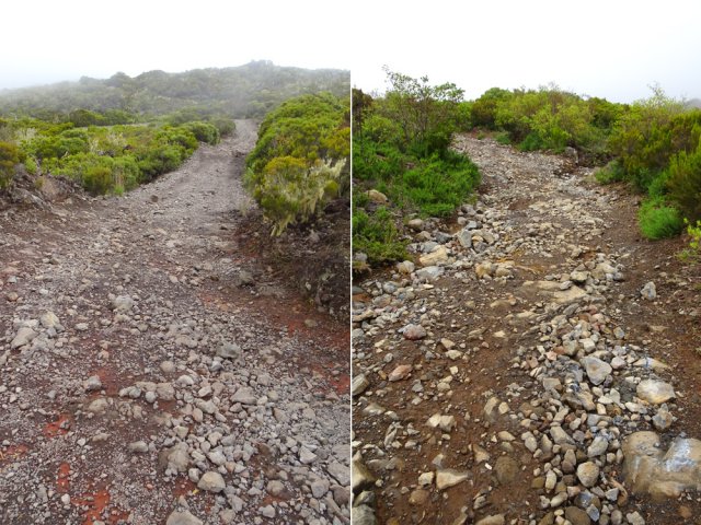 La piste de la Glacière est désormais totalement défoncée par les intempéries