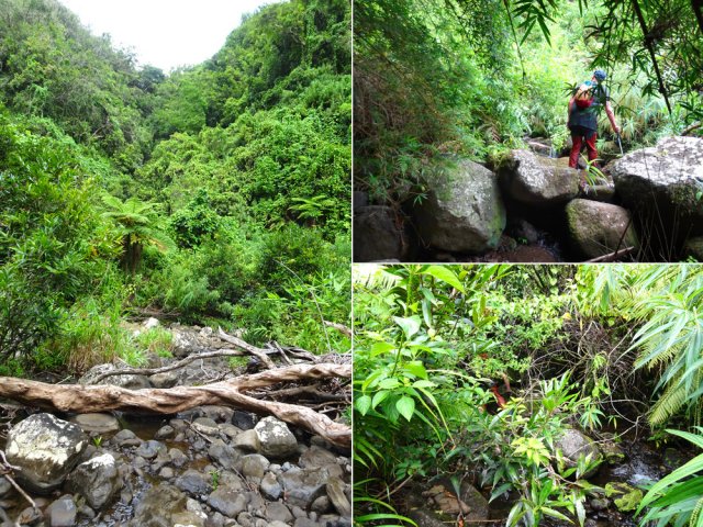 Une cascade coule d'une ravine en rive gauche. Sa visite ne prend que 2 minutes