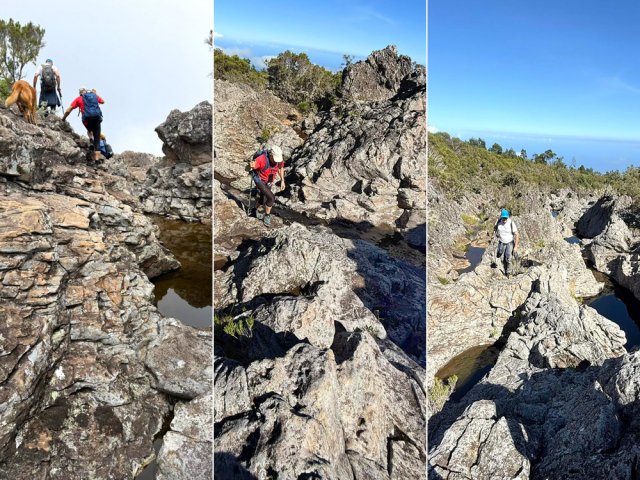 Jamais de descentes durant près de trois heures