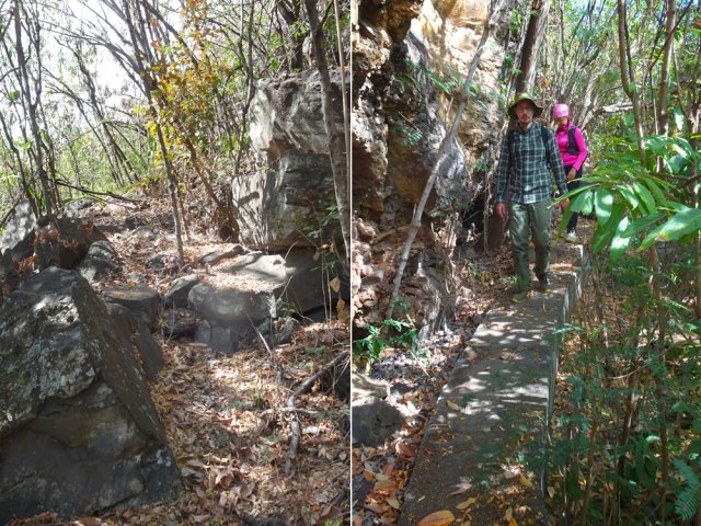 Emprunter le sentier au temple et rejoindre le Bassin Bleu